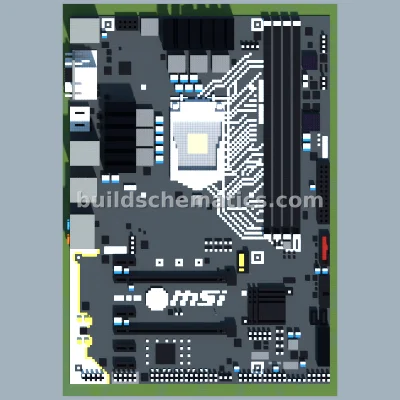 Intel Z170-A Motherboard Pixel Art — view 2