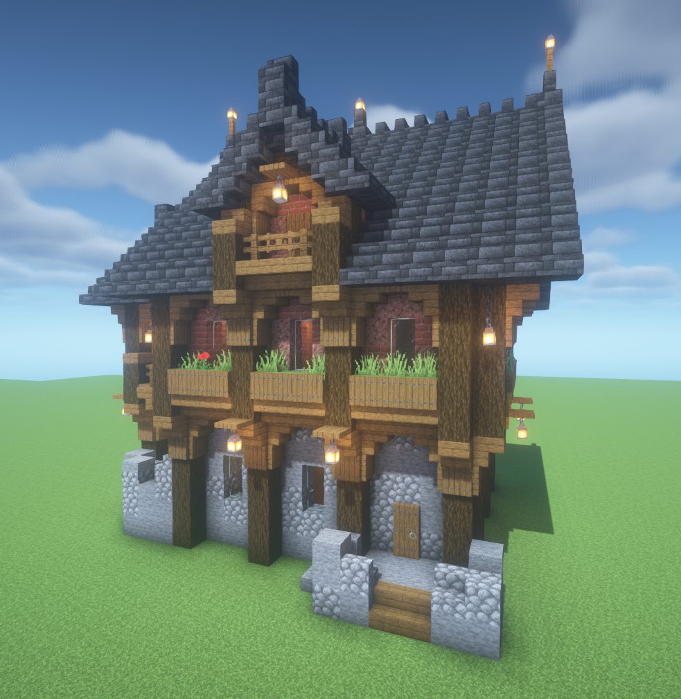 Rustic Granite Brick House