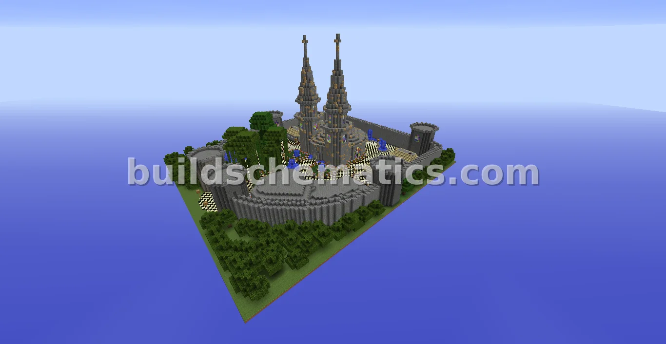 Large Castle Fortress with PvP Arena