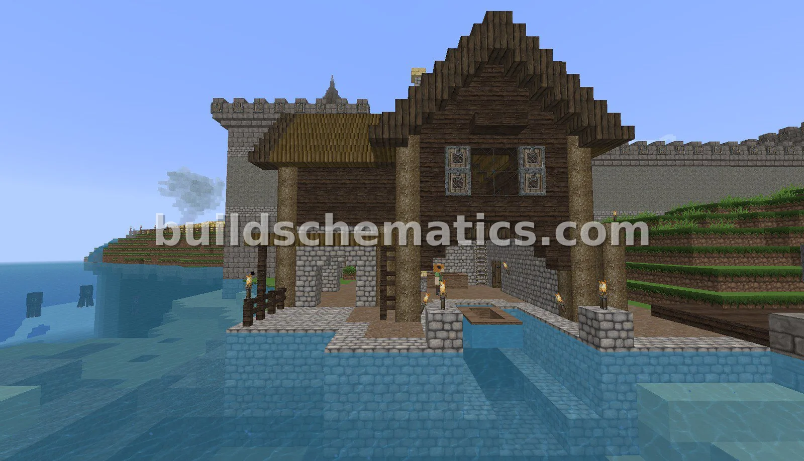 Coastal Fisherman's House with Boats — view 2