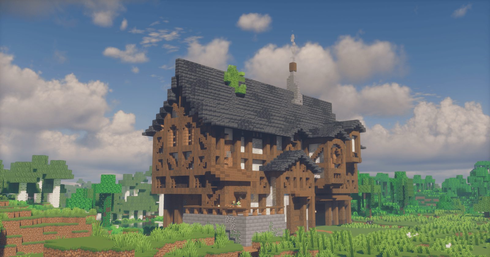 Detailed Medium Sized Medieval House — view 2