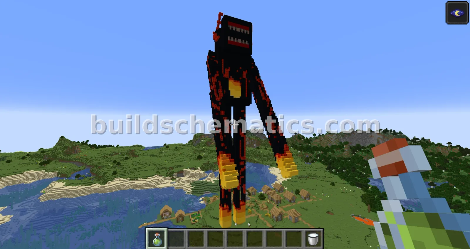 Bloody Enderman Statue Build — view 5
