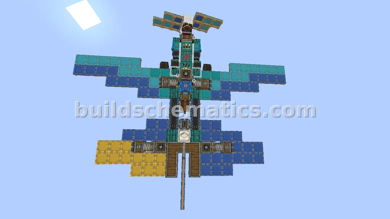 Working Blue Airplane Schematic — view 4