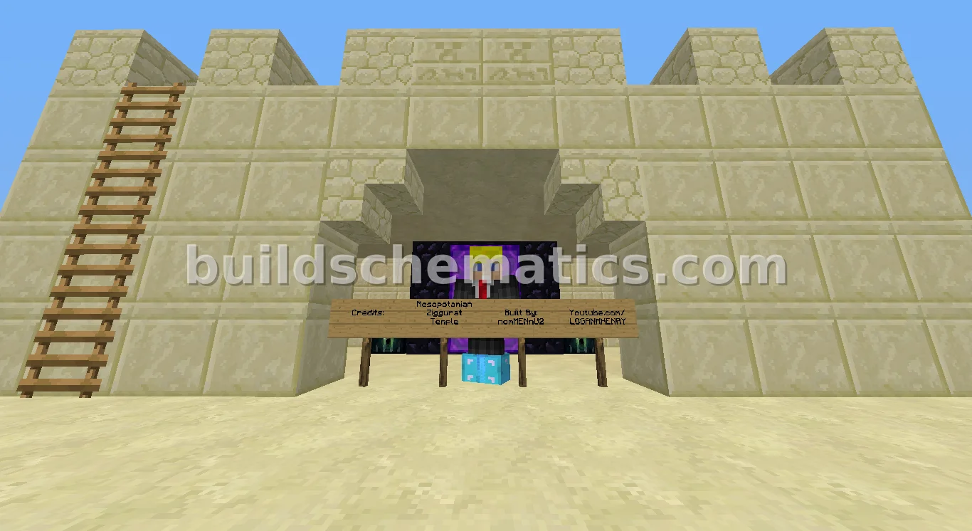 Ancient Mesopotamian Ziggurat Structure — view 3