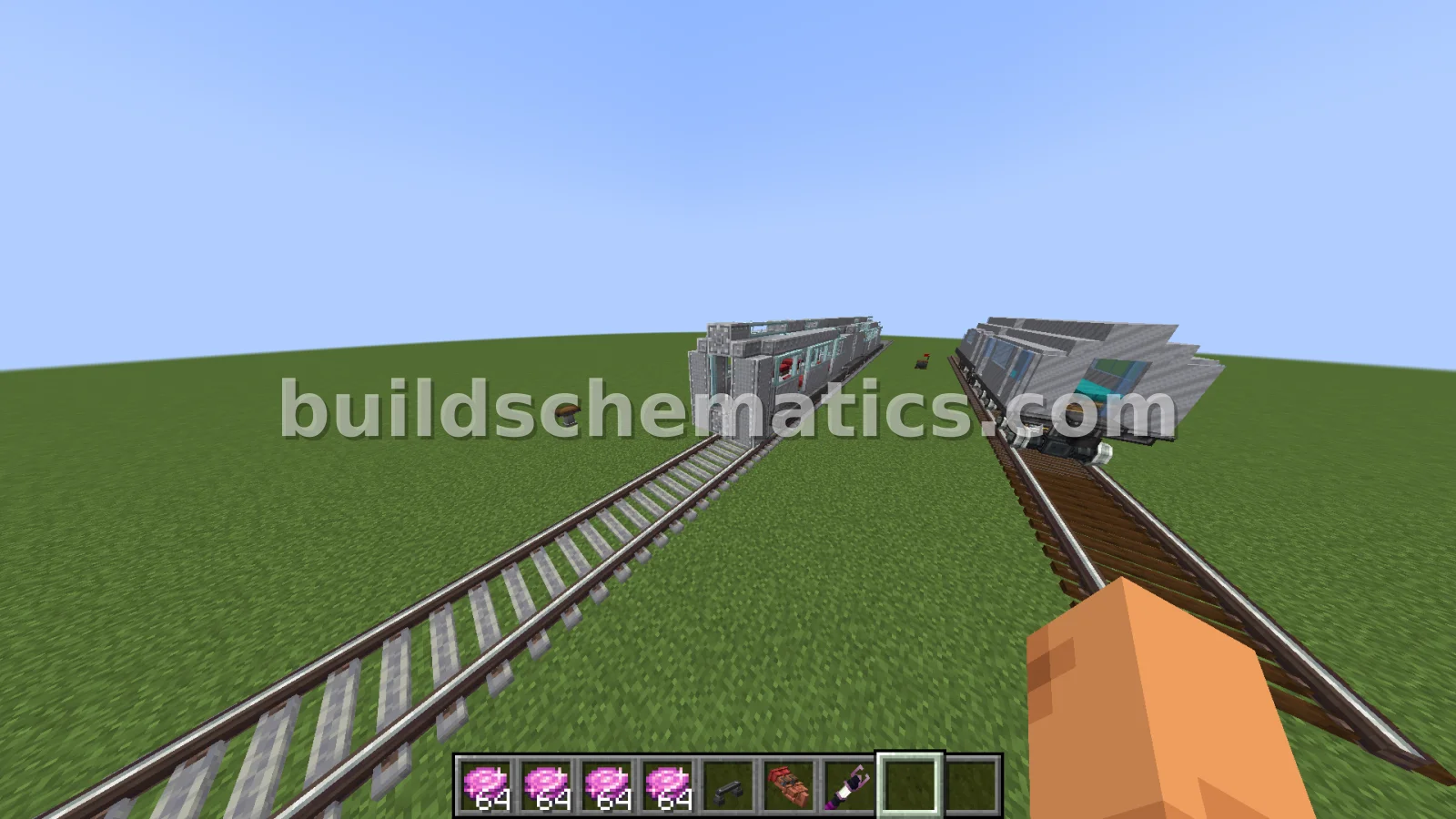Bullet Train With Tracks — view 3