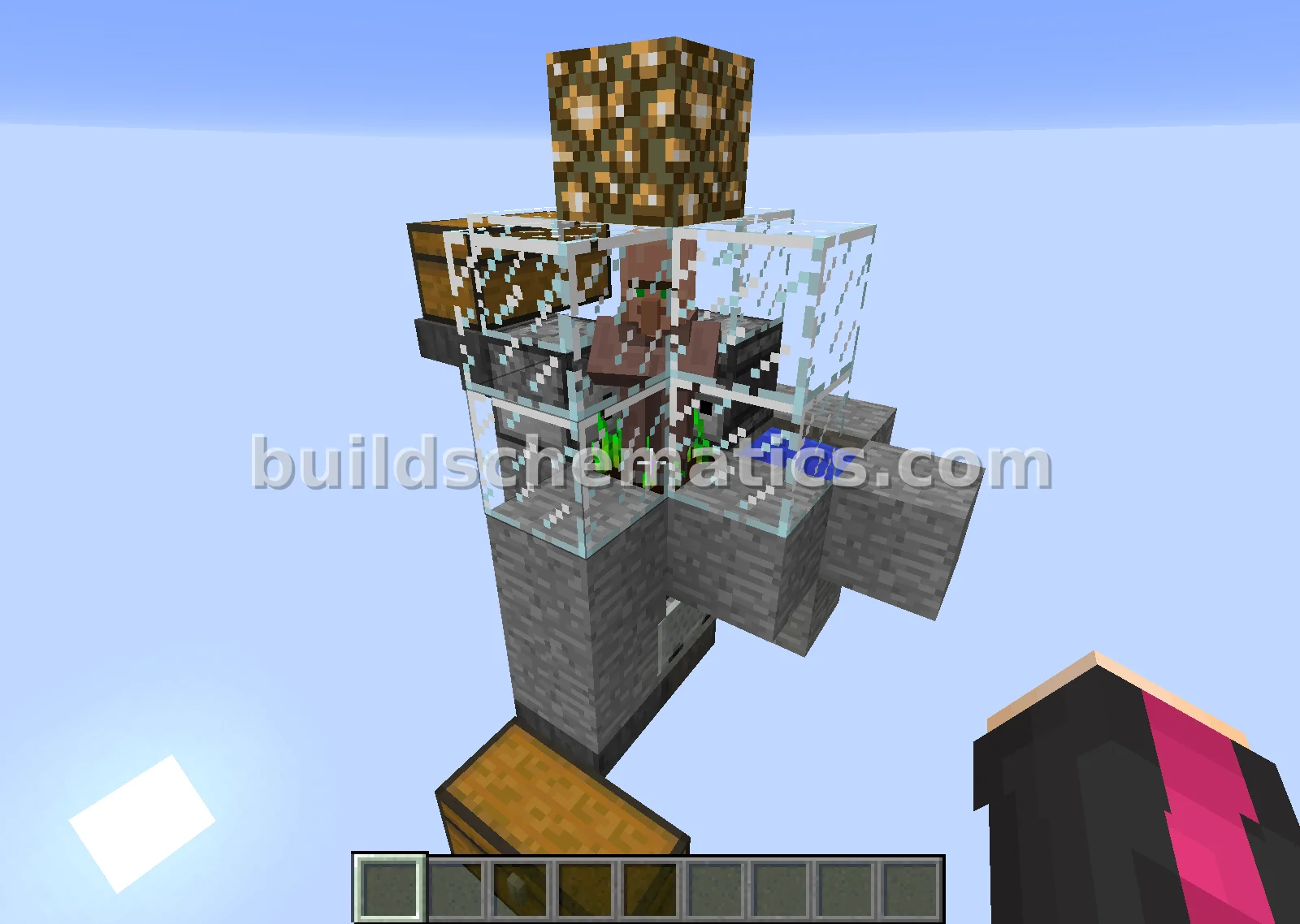 Automatic Wheat Farm with Bone Meal — view 2