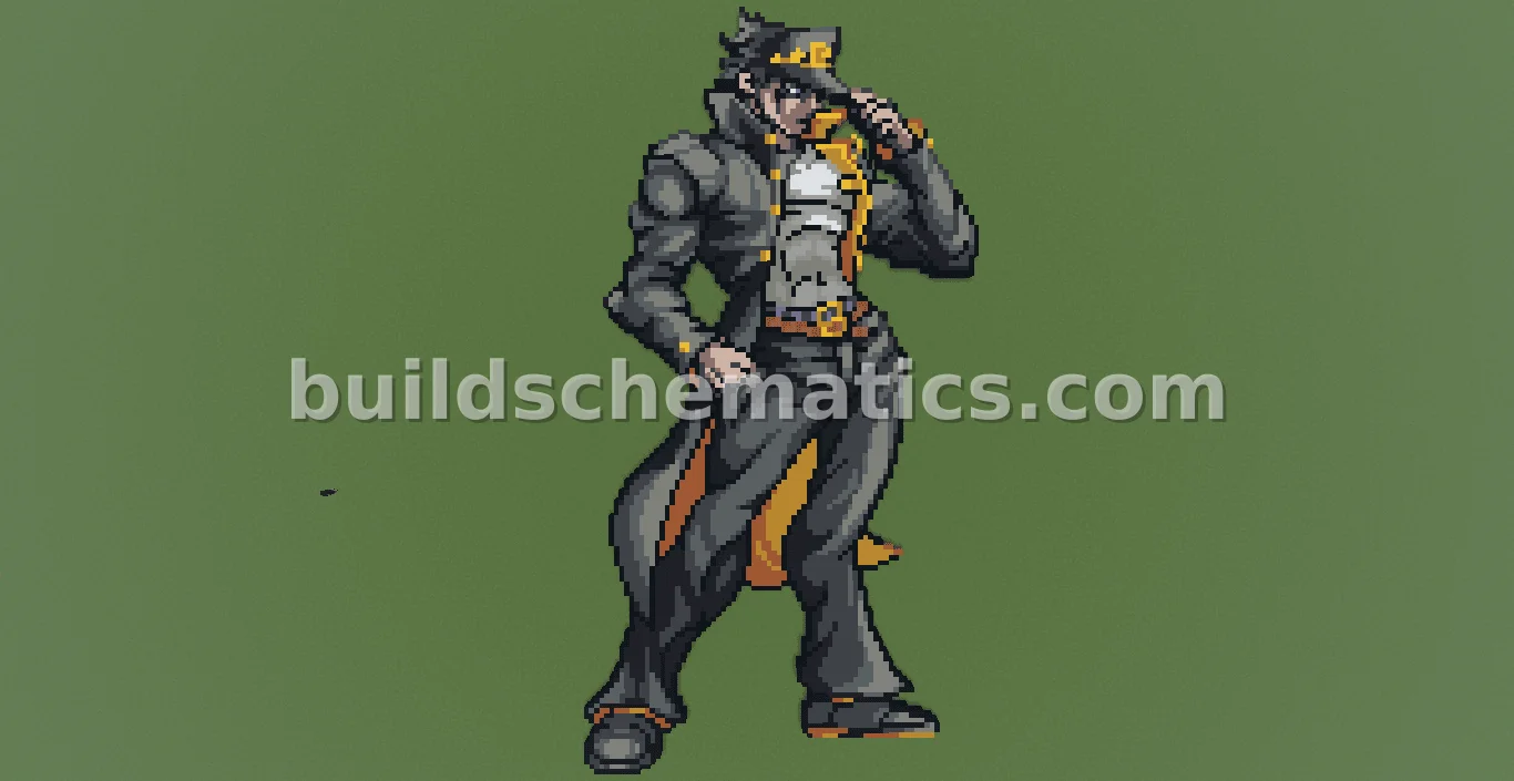 Jotaro Pixel Art
