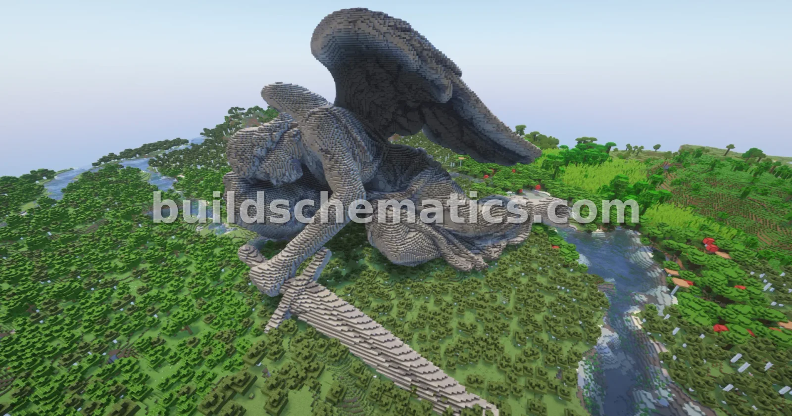 Reclining Angel Statue Minecraft — view 3