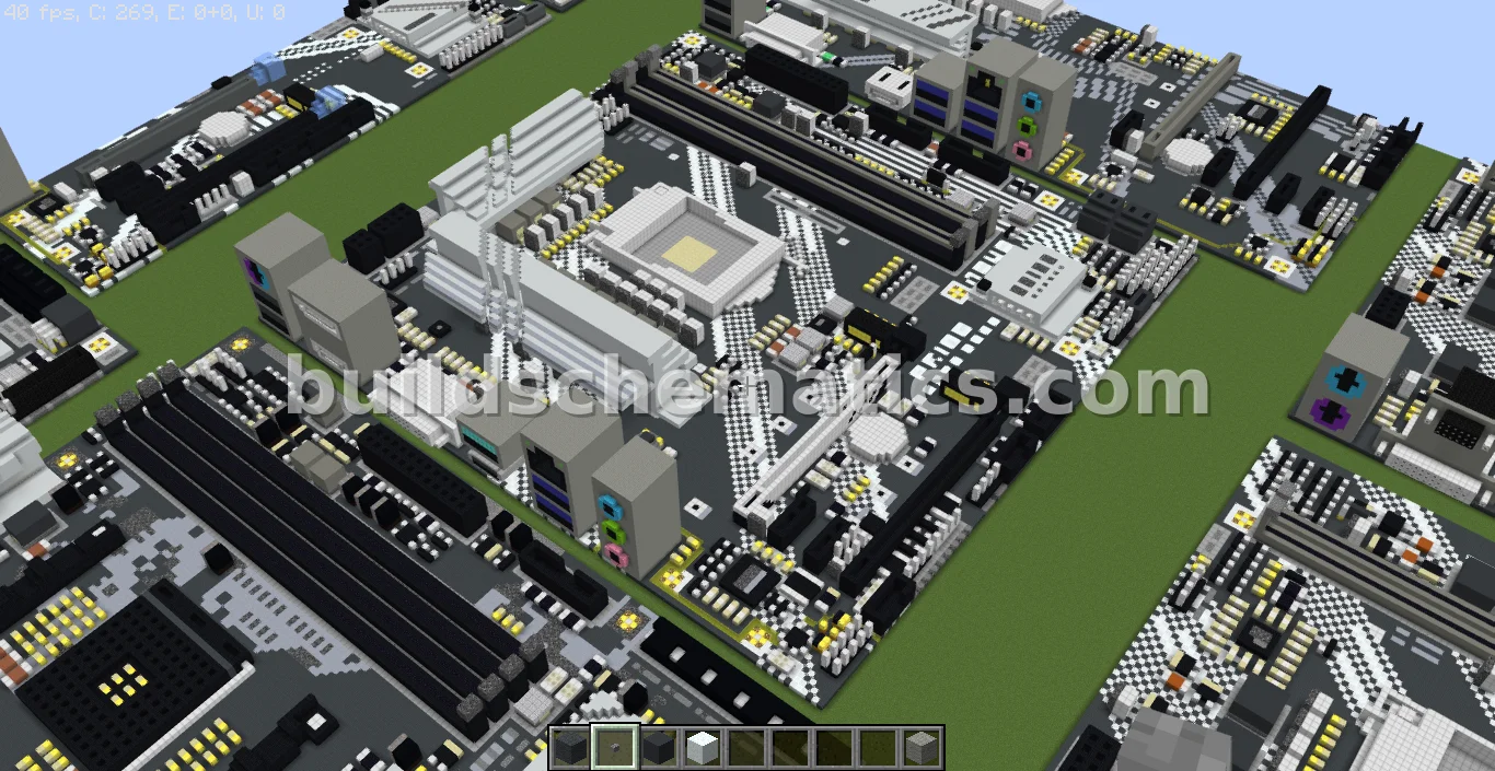 Intel Z490 Motherboard Voxel Art