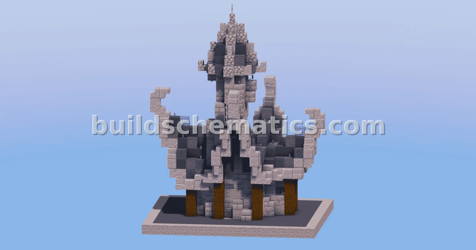 Dark Medieval Fantasy House 4 Structure