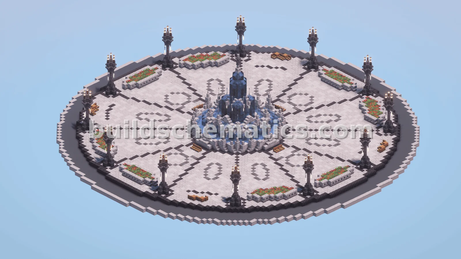 Gothic Square Fountain Build