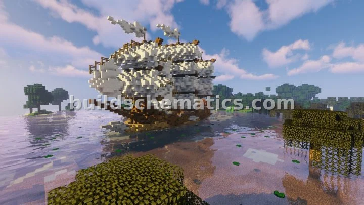 Medieval Sailing Ship — view 3