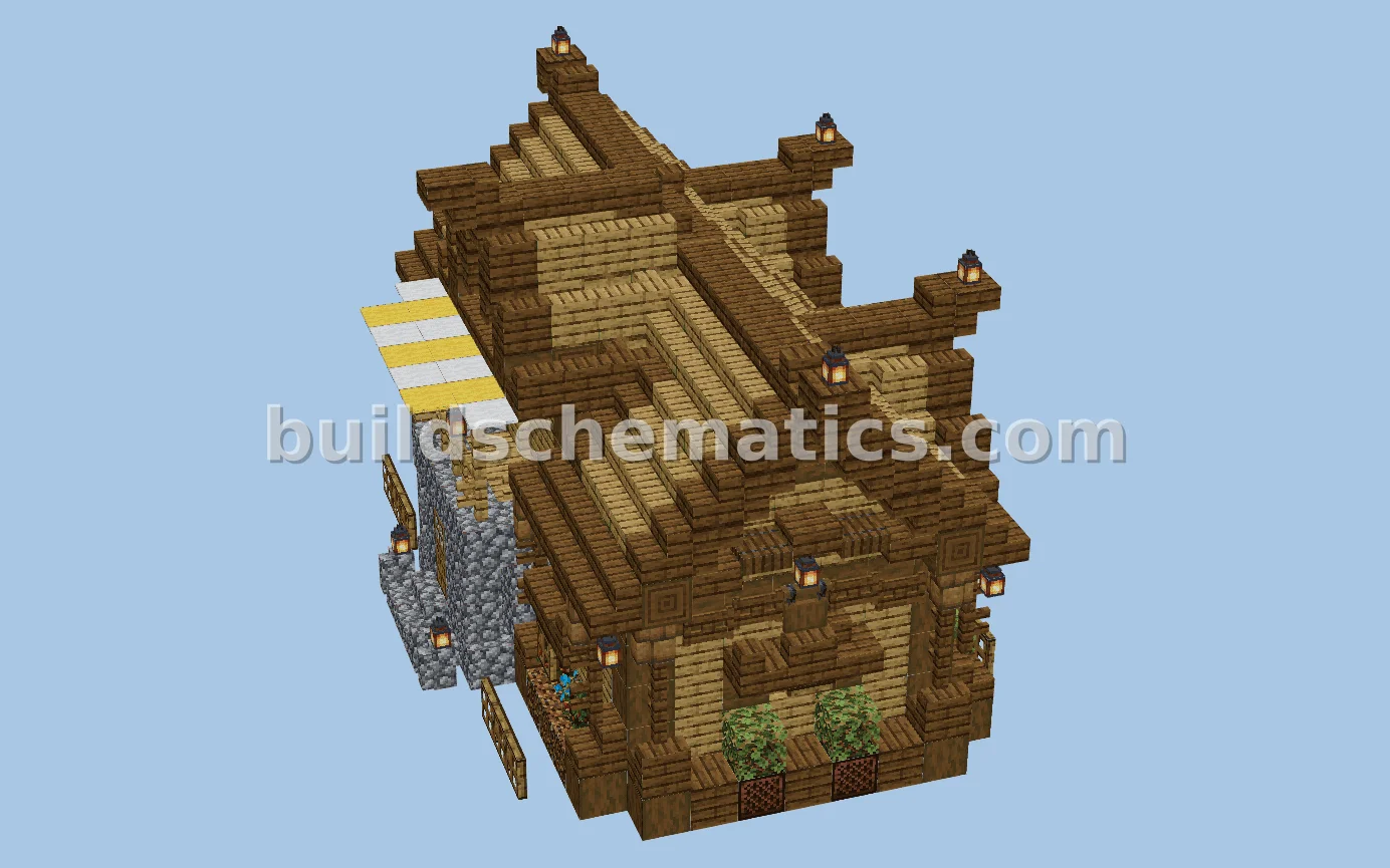 Library House Design For Minecraft 1.20