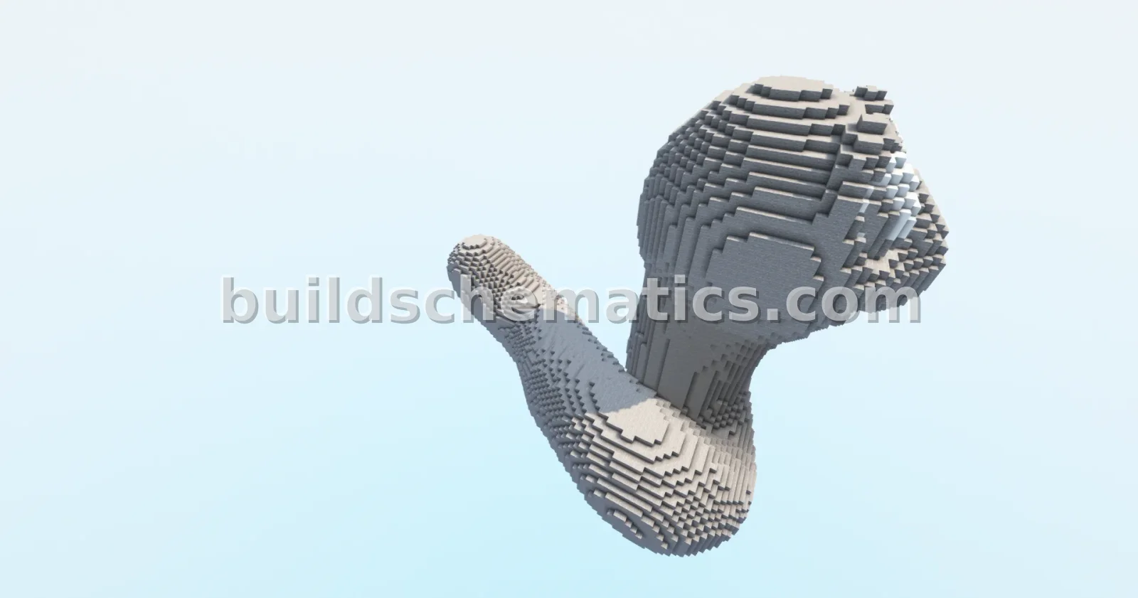 Minecraft Worm Statue Sculpture — view 3