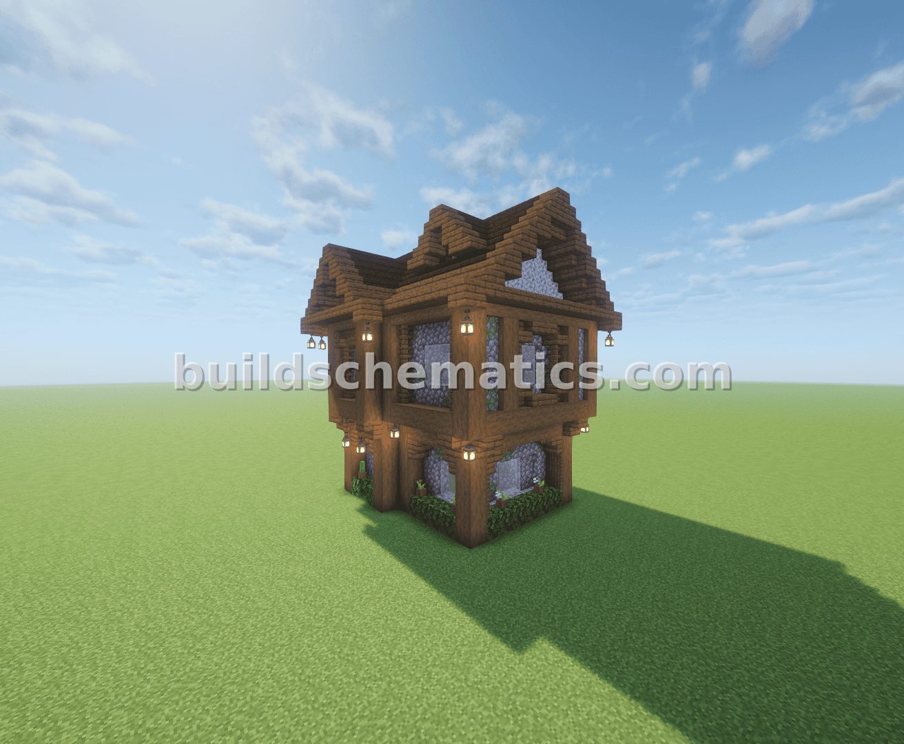 Simple Wooden House No Interior — view 4