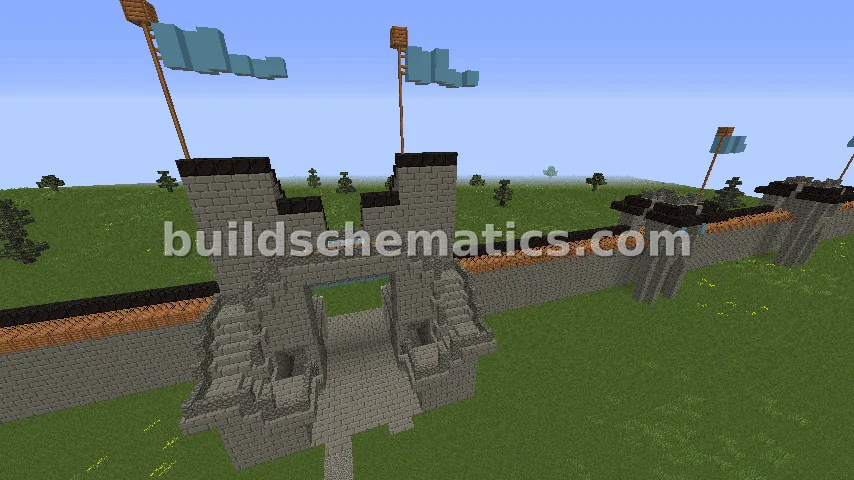 Black Castle Gate, Wall, and Towers — view 4