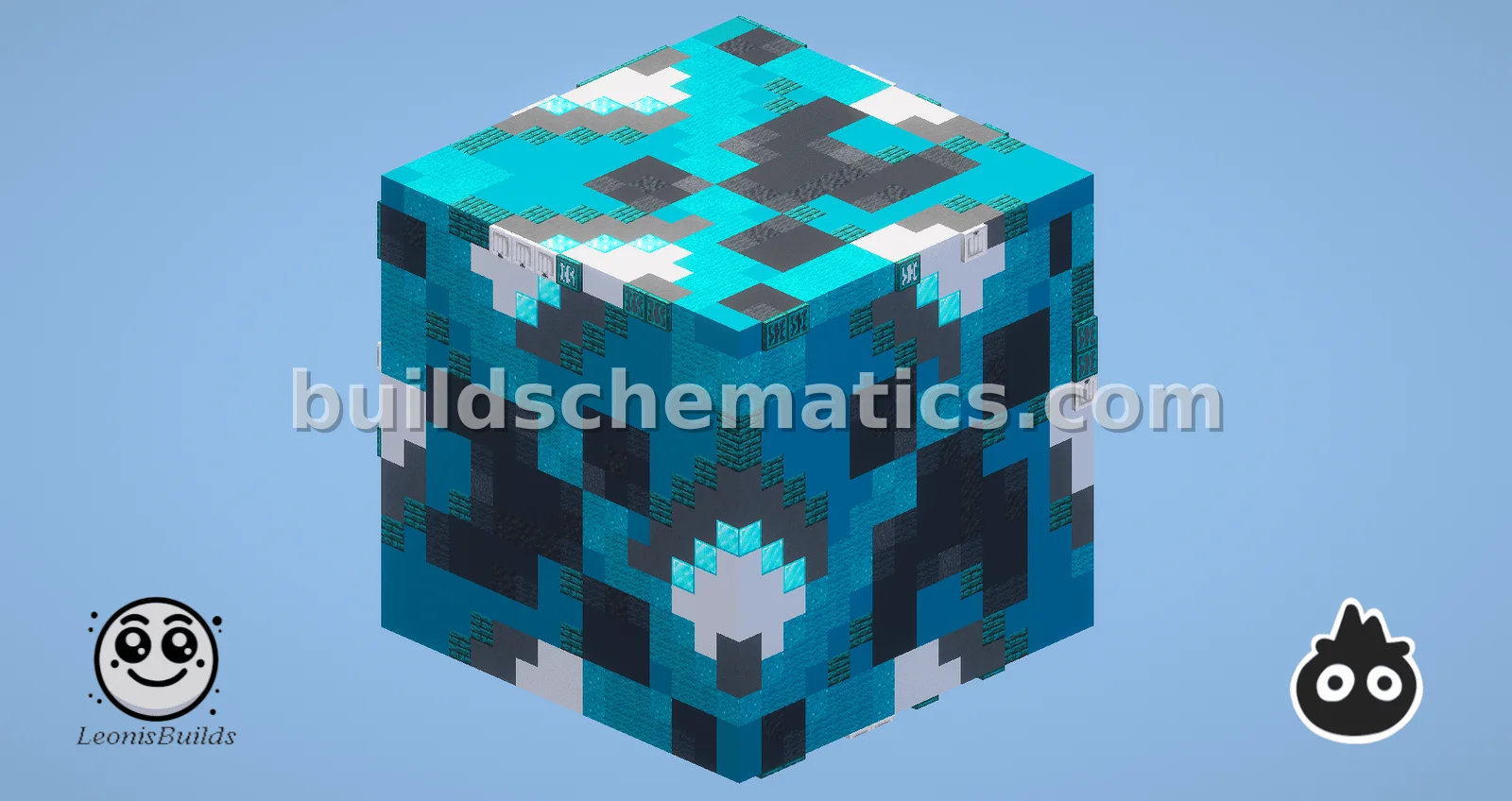 Cyan Glazed Terracotta Structure