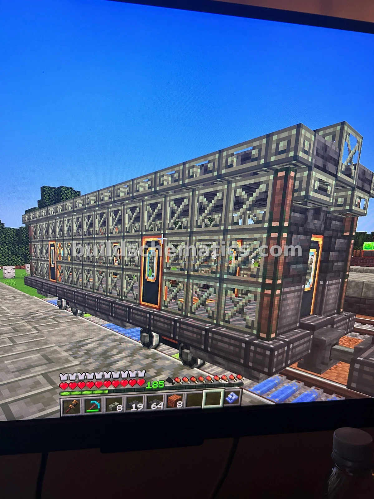 Empty Train Car Structure