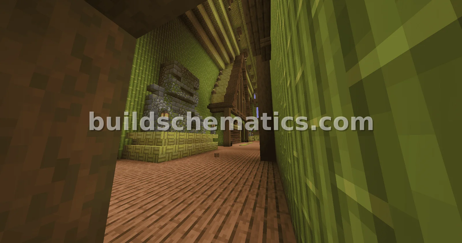 Medieval Fantasy Bamboo Farm Structure — view 3