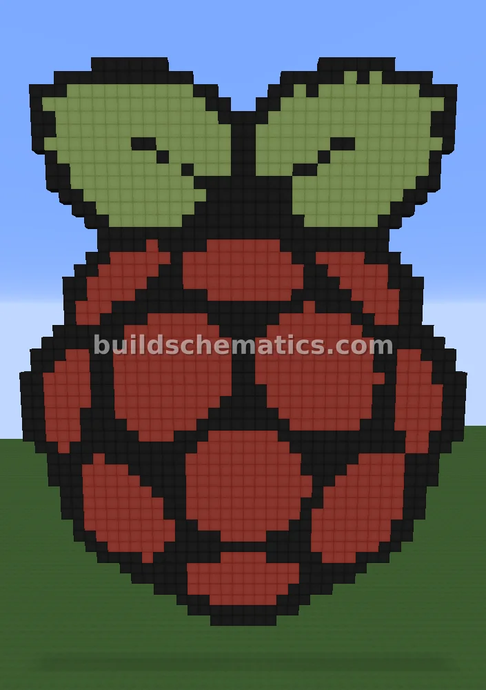 Raspberry Pi Logo Pixel Art