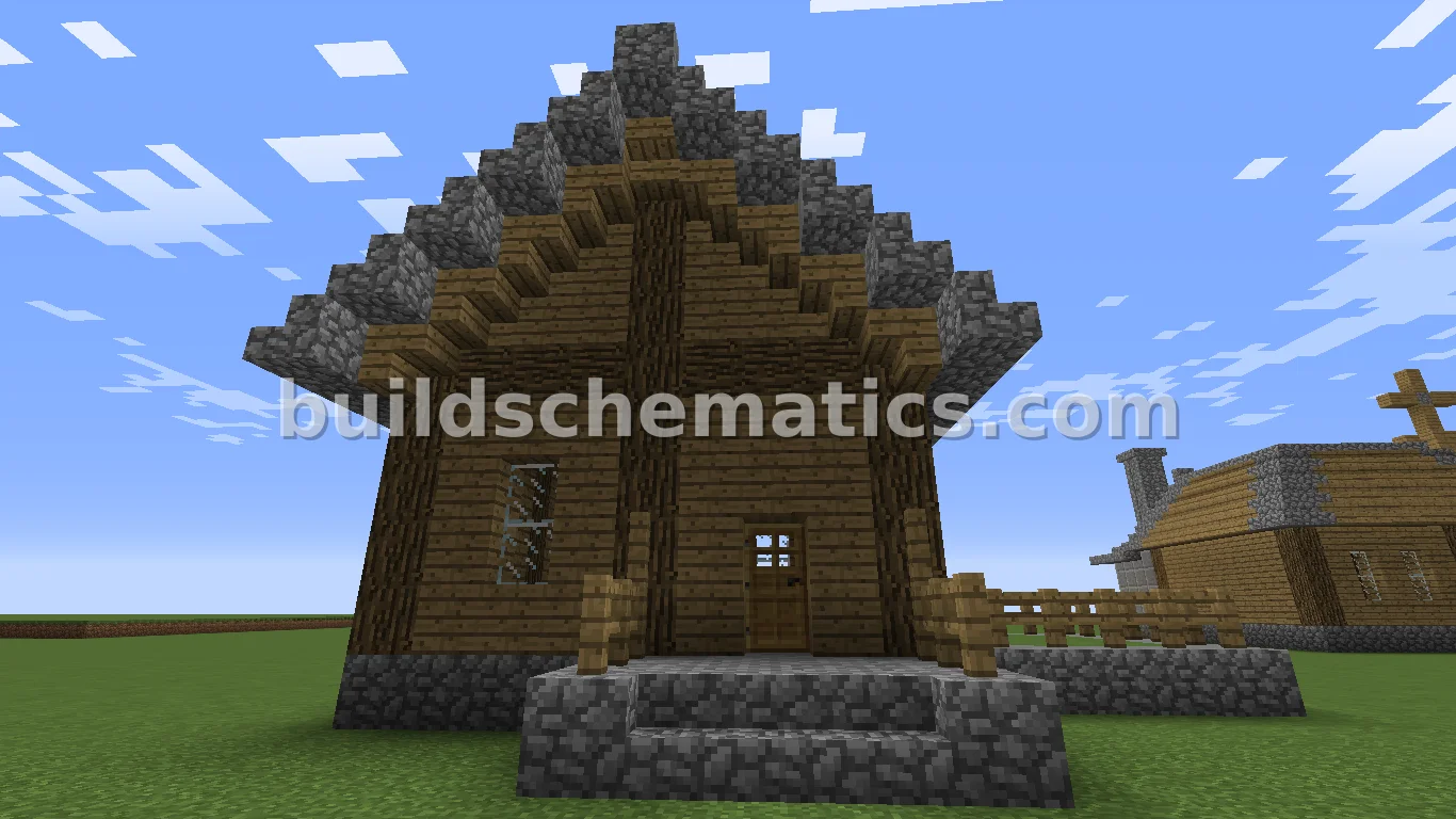 Spacious Oak Cobblestone Farmhouse