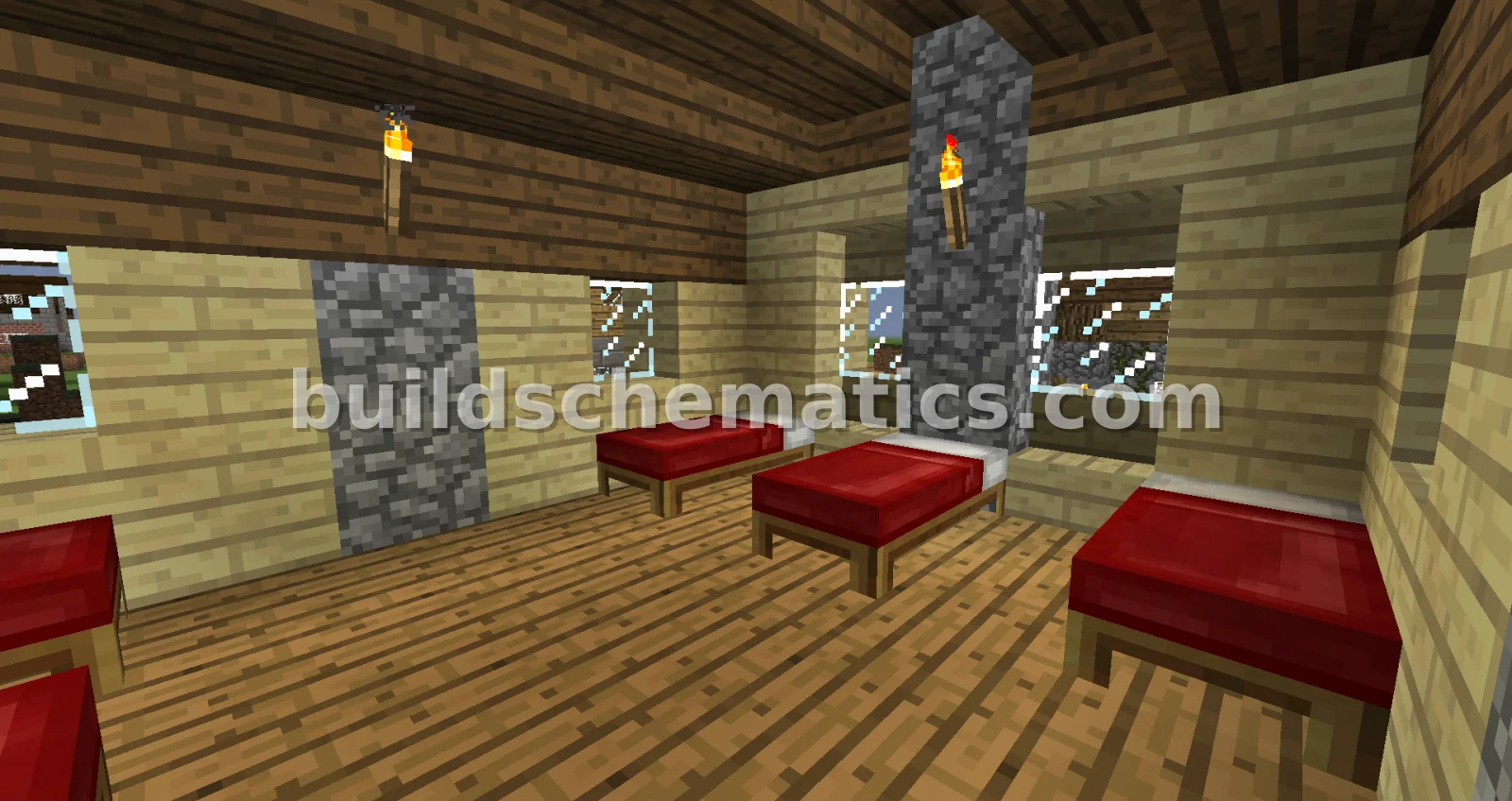 Alpine Farmhouse With Furniture — view 3
