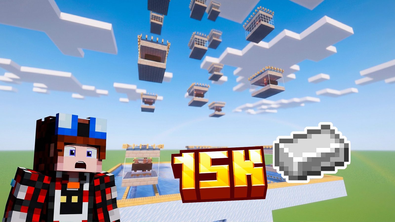 Expandable 60-Module Iron Farm with Auto-Crafting
