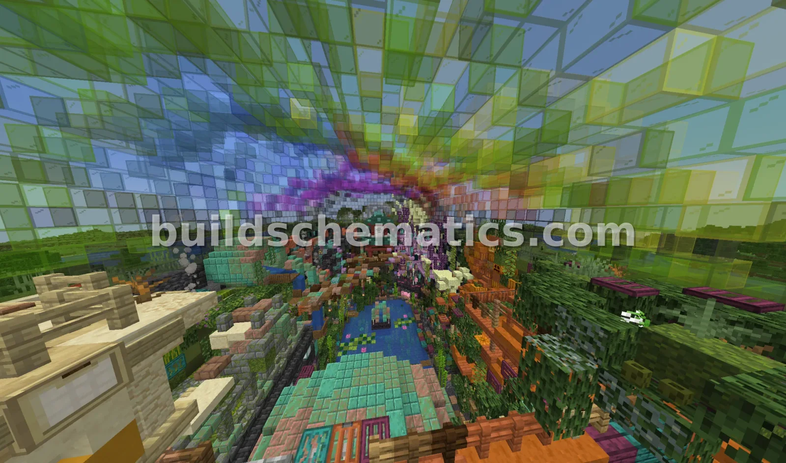 Vibrant Chroma Arch Minecraft Structure — view 2