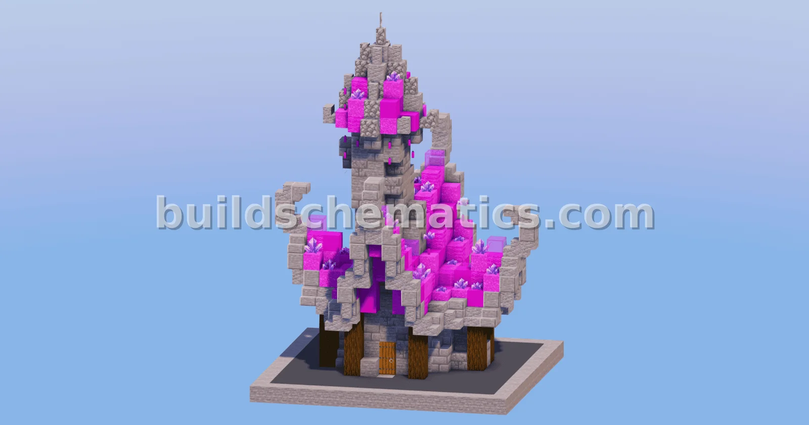 Magenta Medieval Fantasy House