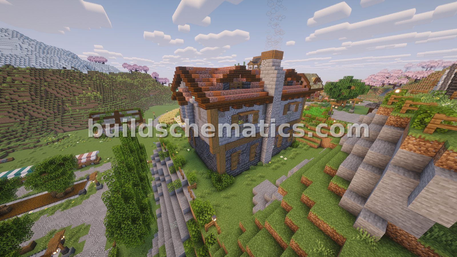 Decorated Stone Farm Build — view 4