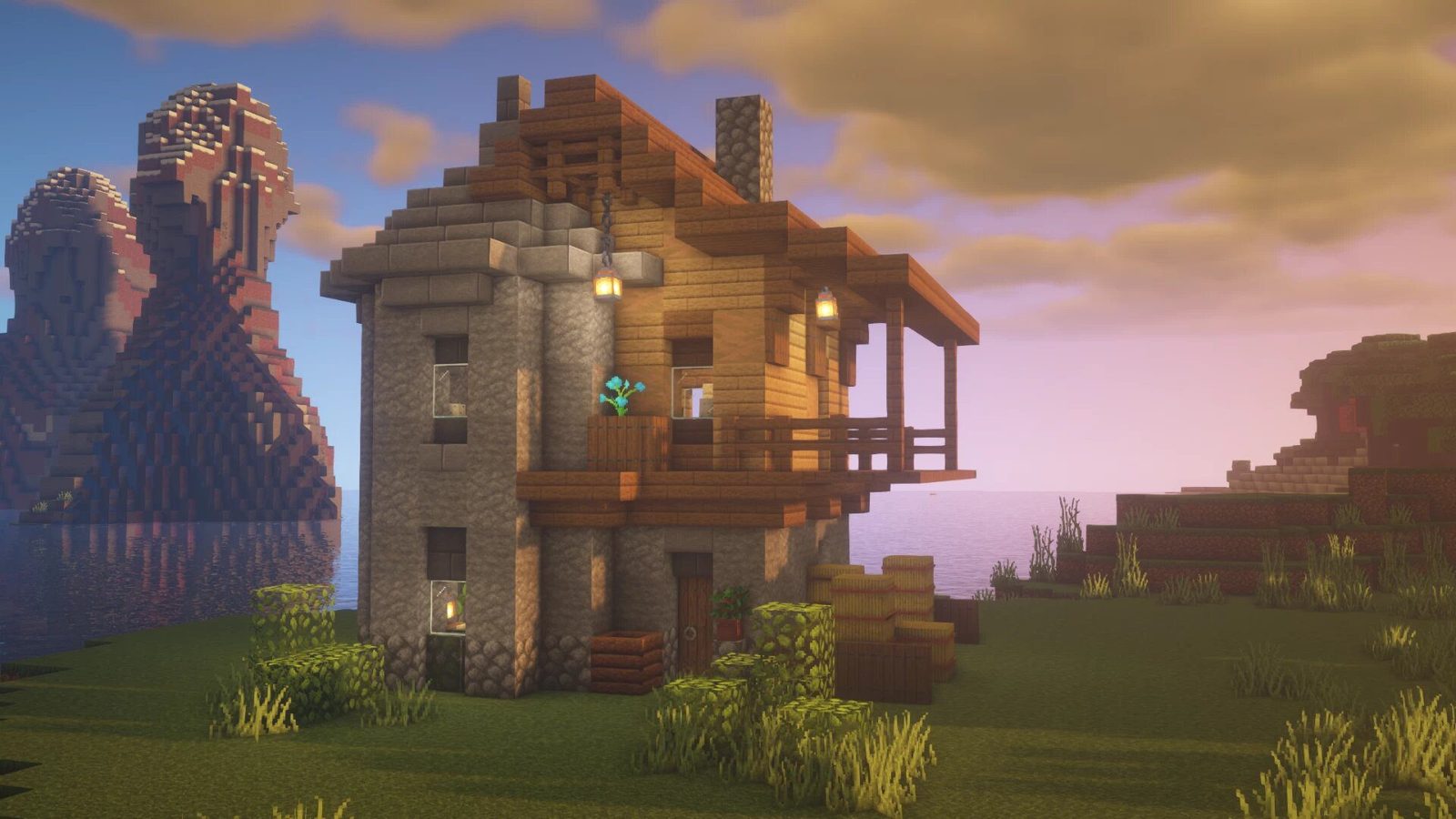 Minecraft Farmhouse Build