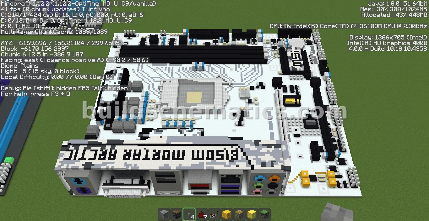 MSI Mortar Arctic Motherboard Pixel Art — view 3