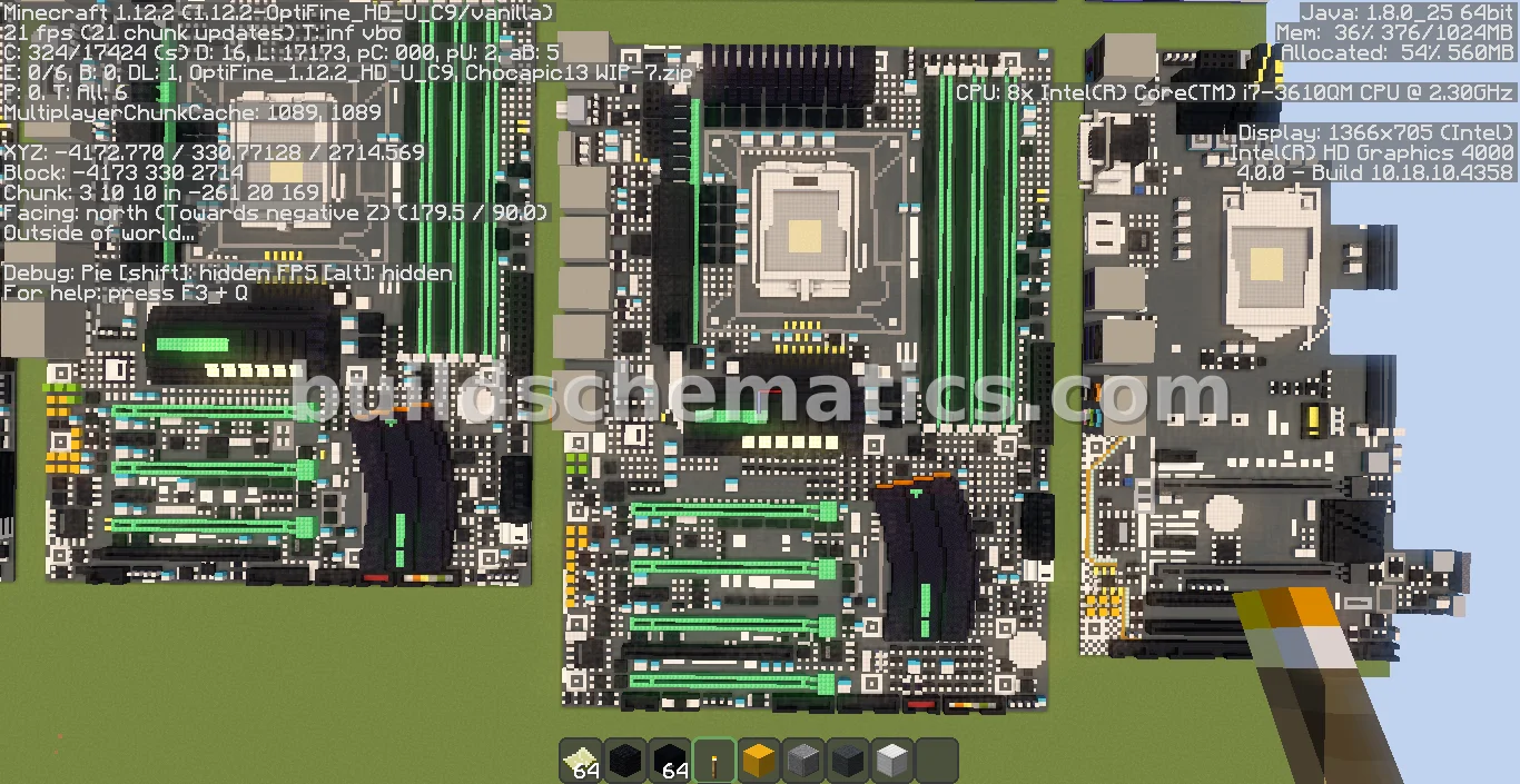 Gigabyte Intel X58 Motherboard Pixel Art — view 2