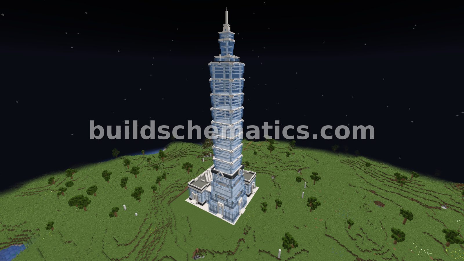 Realistic Taipei 101 Tower — view 2