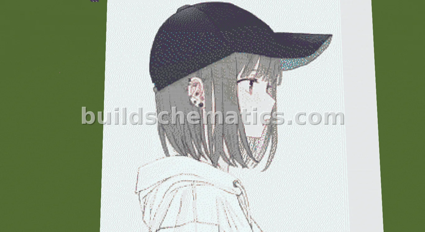 Anime Style Sister Pixel Art