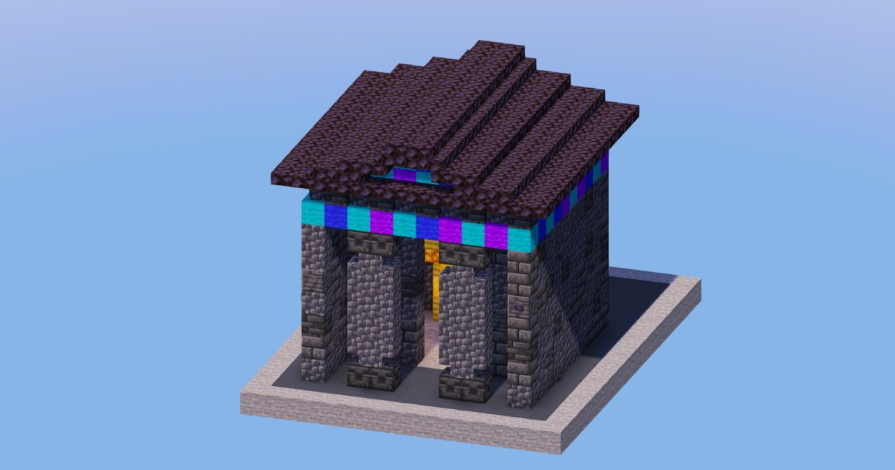 Ancient Greek Temple Build in Deepslate