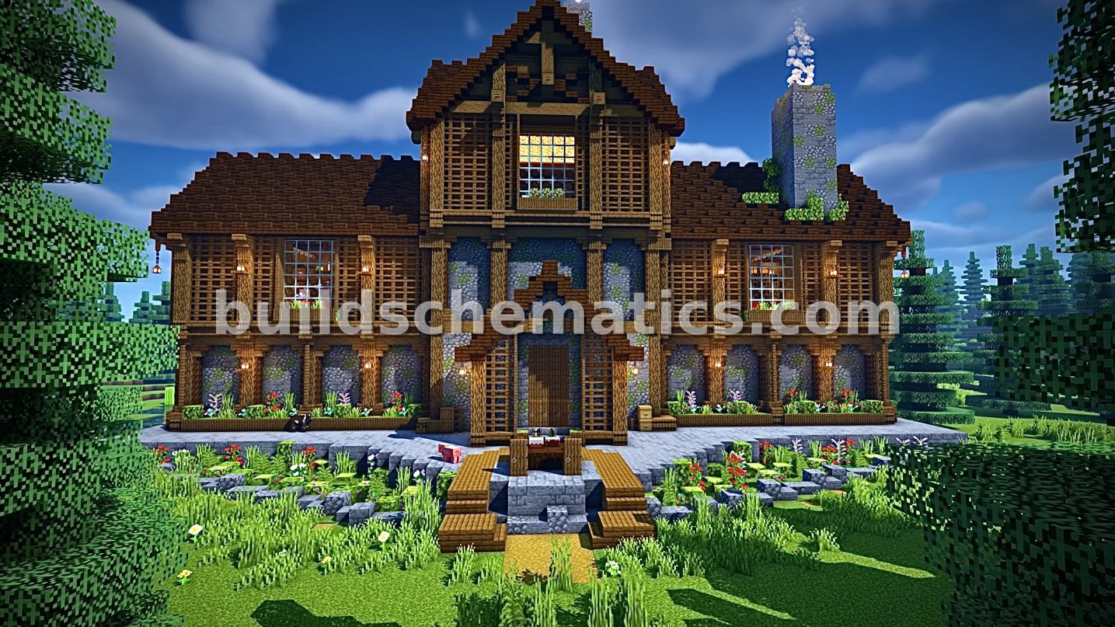Medieval Lakeside Manor House