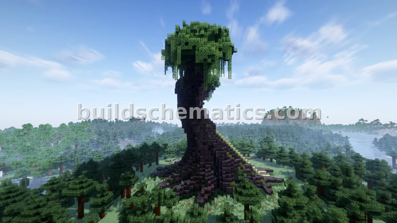 Minecraft Tree Beyond Nether Portal Statue — view 2