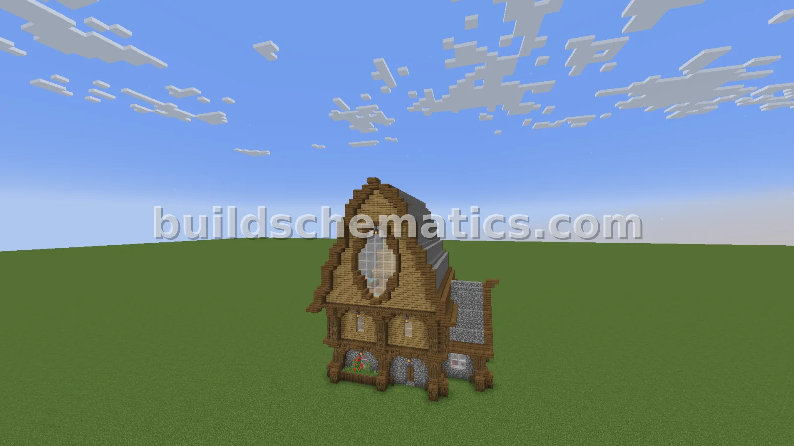 Rustic Semi-Oval Starter Home