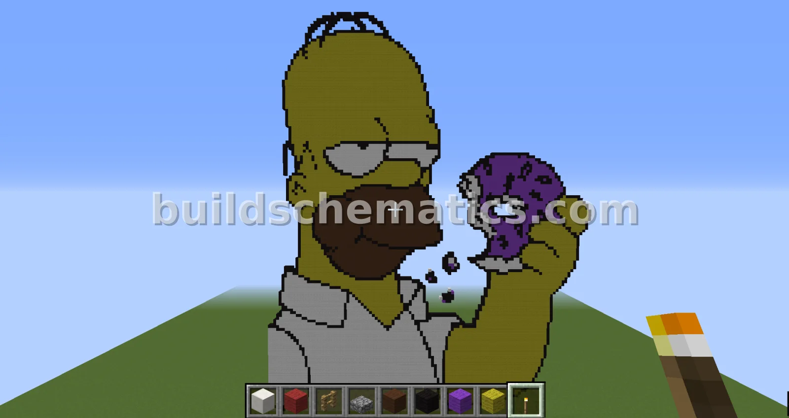 Homer Simpson Pixel Art
