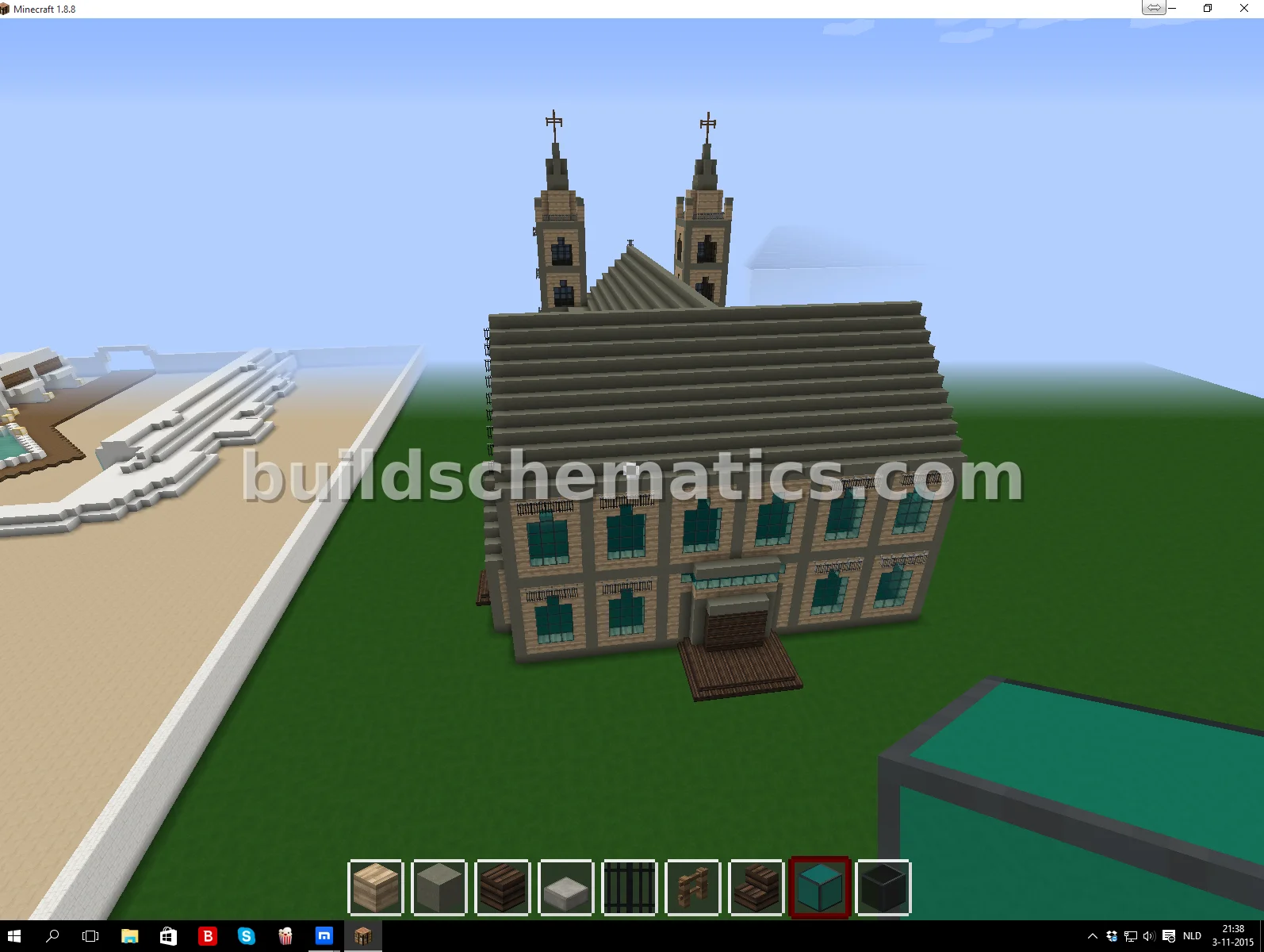 Medieval Cathedral Exterior Structure — view 3