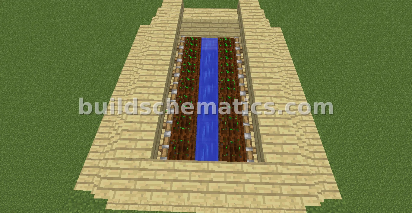 Automated Wheat Farm with Command Blocks — view 2