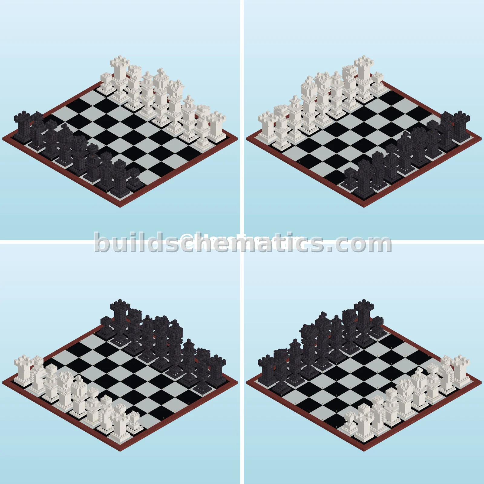 Giant Chessboard With Pieces