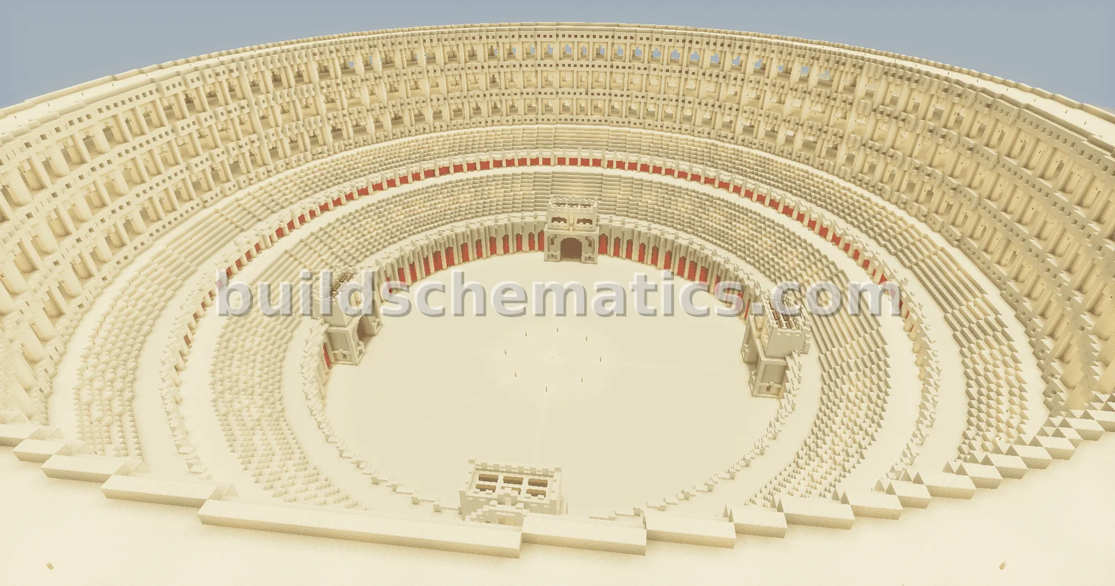 Giant Sandstone Coliseum Build — view 2