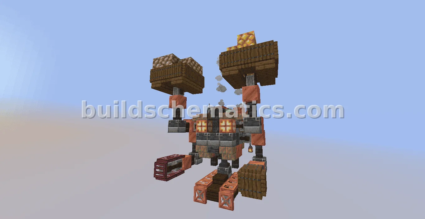 Steampunk Mining Robot Vehicle