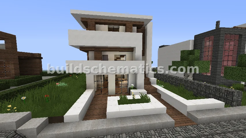 Small Modern House With Balconies