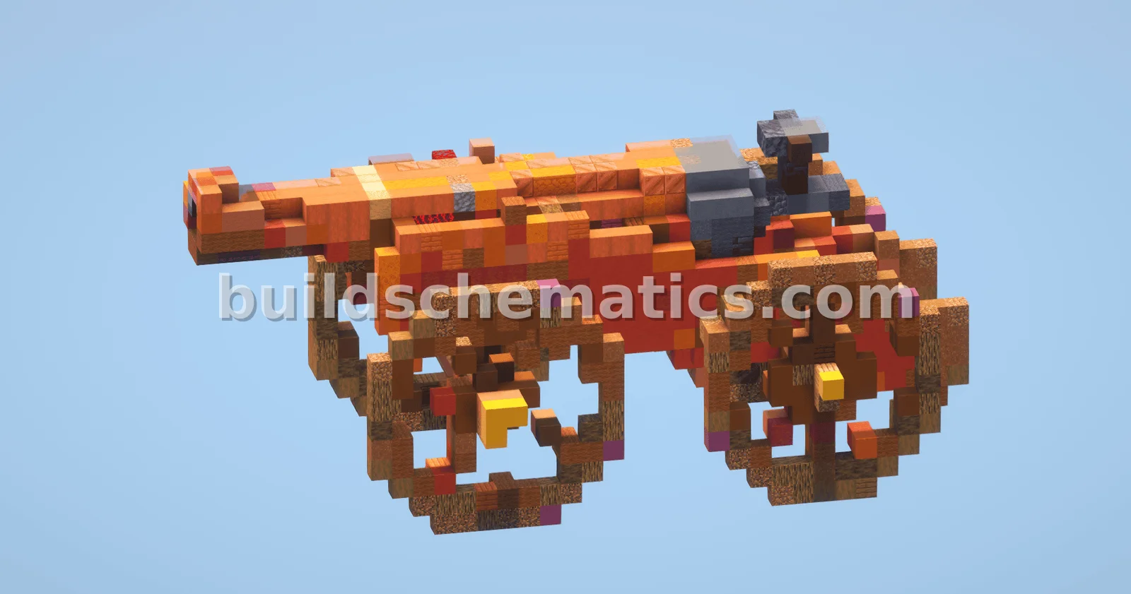 Massive Minecraft Cannon Structure