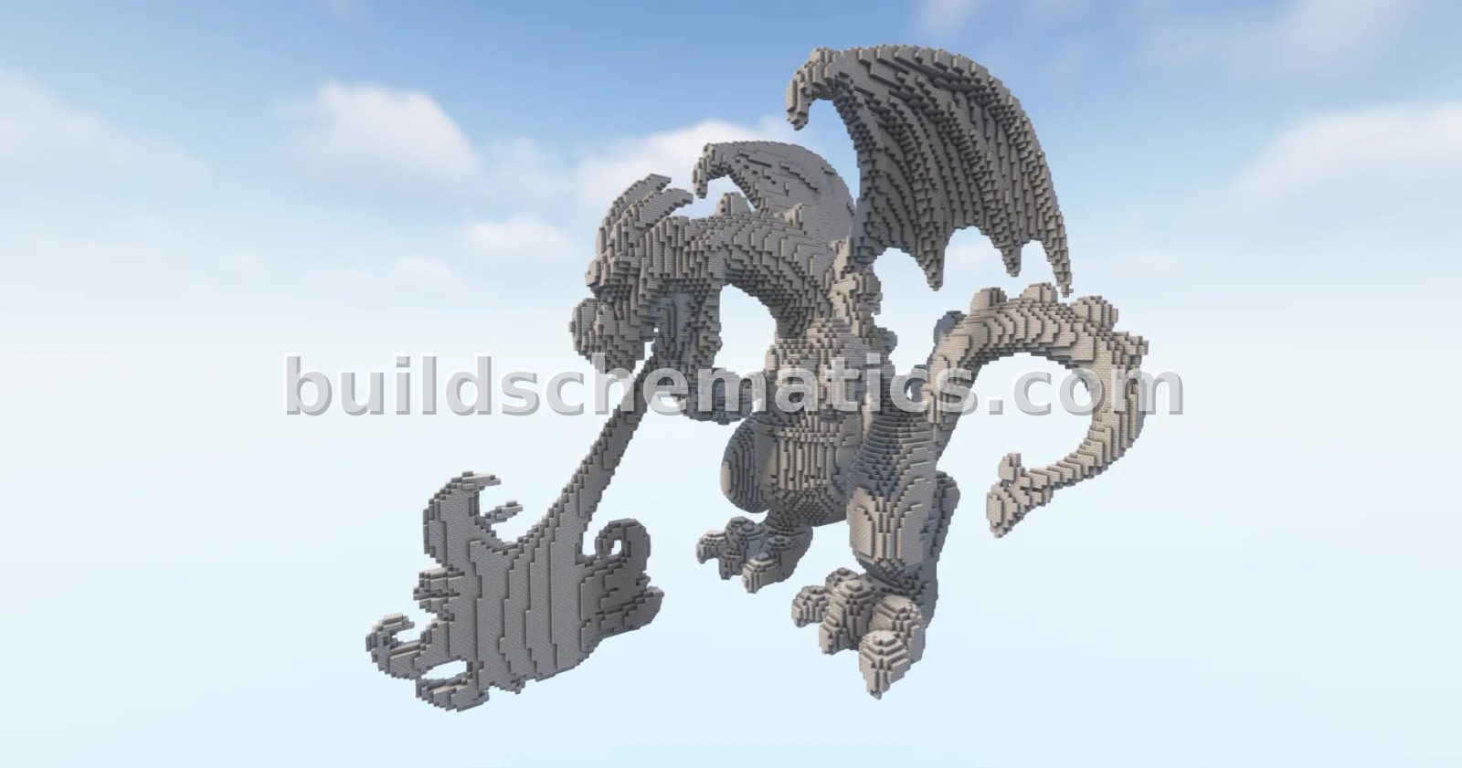 Dragon God Statue Minecraft Build