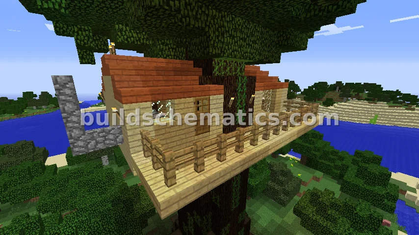 Giant Oak Tree House with Survival Features — view 2