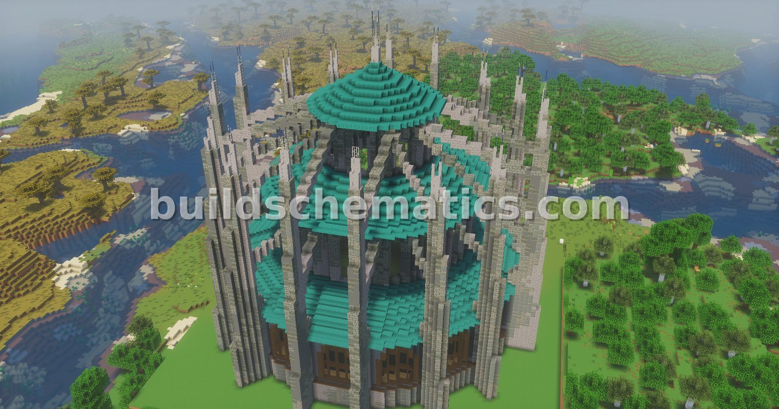 Circular Gothic Cathedral — view 2
